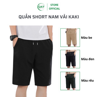  Quần short kaki nam co giãn quần đùi lửng lưng thun dây rúi 3 túi quanaoquangthanh 