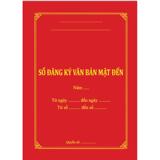 Sổ đăng ký văn bản mật đến