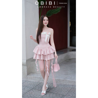 ĐẦM DÂY PHỐI NƠ 2 TẦNG TUA RUA 🎀BY OANH BIBI🎀