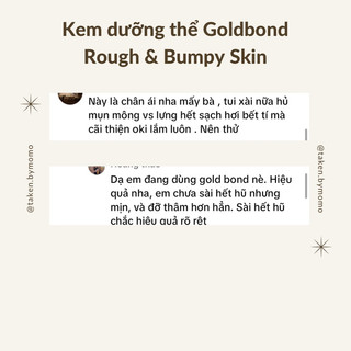 kem dưỡng thể Goldbond Rough& Bumpy skin