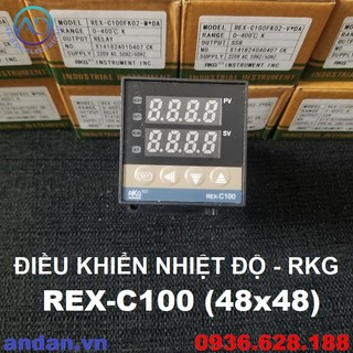 Bộ điều khiển nhiệt độ rex-c100, điều khiển nhiệt độ c100 48x48mm 0-400°c 0-1300°c, relay - ssr