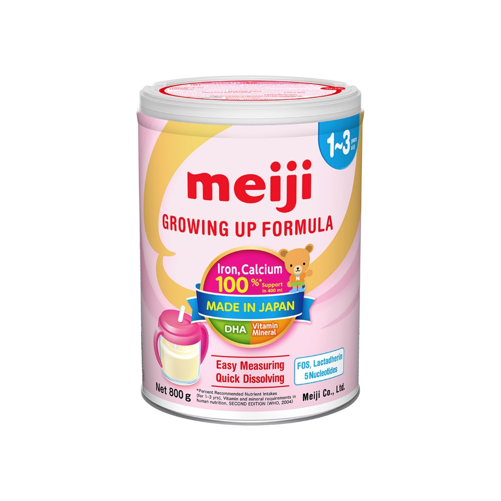 Sữa Meiji nội địa Nhật và nhập khẩu từ 0-1 và 1-3, mỗi hộp 800g và hộp thanh Meiji gồm 30 thanh