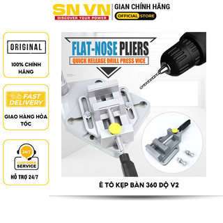 Ê tô kẹp bàn khoan gắn khung máy khoan bàn mini