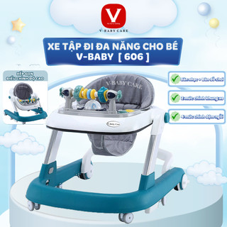 Xe Tập Đi Chữ U Cao Cấp V-BABY 606 & Xe Tập Đi Cho Bé V-Baby 6090