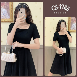 Đầm Thiết Kế Bigsize Cô Nhỏ Dự Tiệc Sang Trọng Gọn Eo Tôn Dáng Vải Cotton Có Khóa Kéo Sau - DTK10