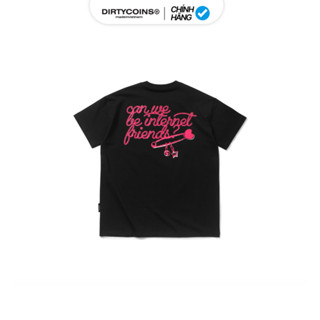 Áo Thun DirtyCoins Internet Friends Relaxed T-shirt - Black