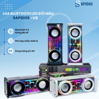 Loa bluetooth không dây A88 mini cầm tay công suất lớn, Loa A88 âm thanh hay, led nháy theo nhạc | LOA V8
