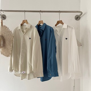 [MTM STORE] SƠMI TRƠN THÊU TIM