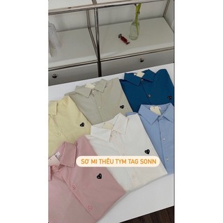 [MTM STORE] SƠMI TRƠN THÊU TIM