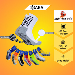  Tất đá bóng 💎FREESHIP💎  vớ đá banh tất bóng đá chống trượt cao cấp co giãn thoáng khí-AKA 