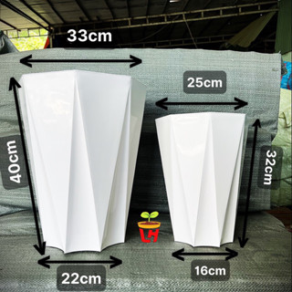 Chậu Bát giác 8 cạnh, Kim cương, chậu nhựa trồng cây dày dặn cao cấp