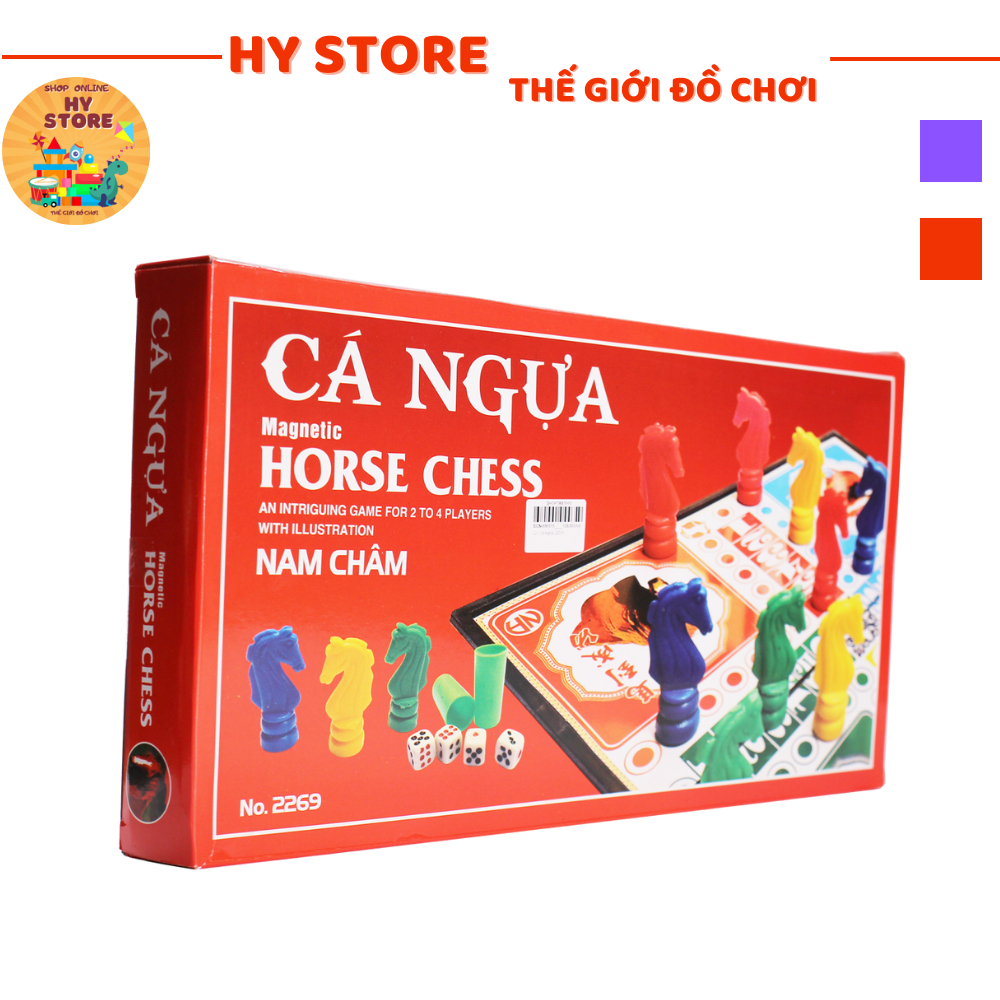 Bộ cờ cá ngựa HY Store bộ cờ đua cá ngựa hộp nhựa cứng loại lớn  - sp 5