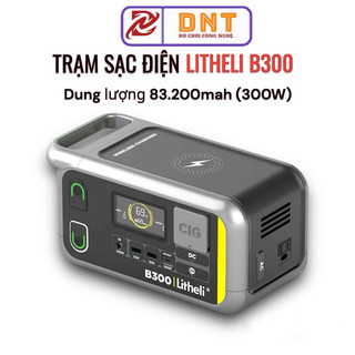 Trạm sạc tích điện di động Litheli B300, dung lượng 83.200mAh, trạm tích điện, bộ lưu điện, máy tích điện dung lượng lớn
