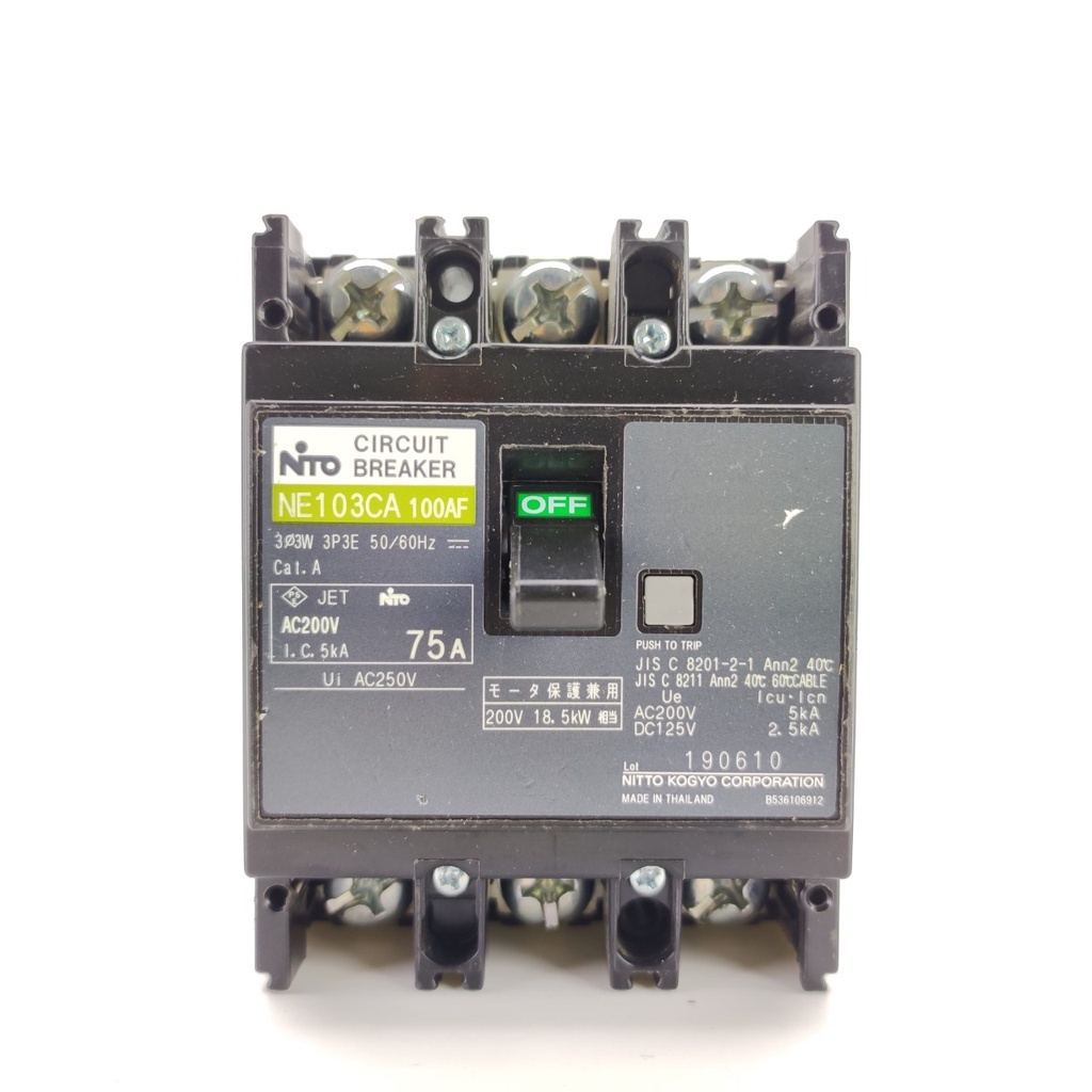 MCCB 3 PHA JÂPN CÁC LOẠI 20A~225A