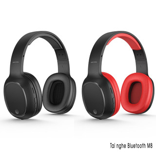 Tai nghe chụp tai wk m8 bluetooth 5.0 hỗ trợ thẻ nhớ,jack cắm 3.5" - thời gian nghe nhạc lên đến 6 giờ