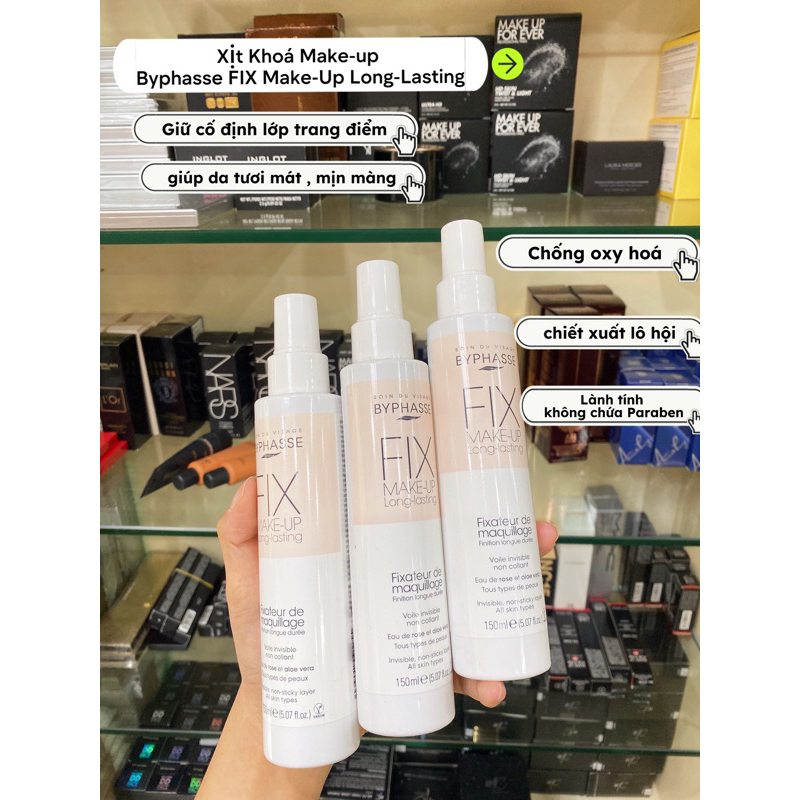 Xịt Khóa Nền Byphasse Fix Make-Up Long Lasting 150ml