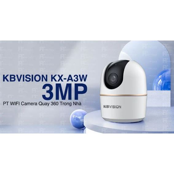 Camera IP Wifi KBVISION KX-A5W 5MP 3K | KX-A3W 3MP 2K - Xoay 360 Độ - Trong Nhà, hàng chính hãng.