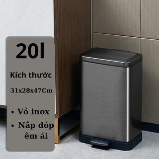 Thùng rác inox 20 lít, Thùng rác phòng bếp