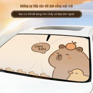 Tấm che nắng kính lái xe ô tô capybara , chống nắng cách nhiệt - tấm che nắng ô tô