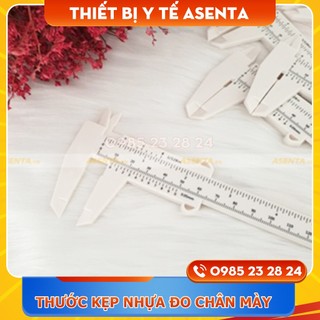 Thước kẹp nhựa đo chân mày, thước cặp nhựa đo khuôn lông mày