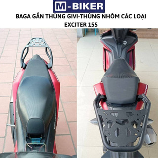  Baga Exciter 155 ex150 tải trọng tiêu chuẩn hãng sơn tĩnh điện màu đen ngắn được các loại thùng top 