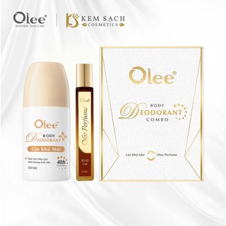 Combo lăn khử mùi và nước hoa lăn Olee