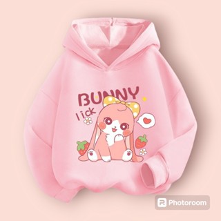  Áo hoodie cotton hình Thỏ BUNNY siêu xinh dài tay có mũ ấm áp mềm mịn cho bé yêu từ 10-60kg  M 167  