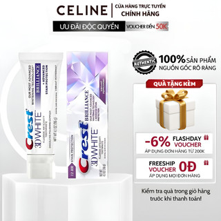 Kem đánh răng crest 3d white brilliance tẩy trắng răng vượt trội hộp 116g