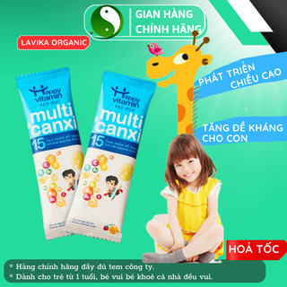 Kẹo mút Canxi và 15 Vitamin Tổng Hợp cho bé. Giúp xương răng chắc khỏe, tăng đề kháng, miễn dịch - LAVIKA Organic Store
