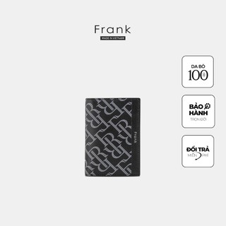 Ví đựng thẻ da bò frank arthur card holder monogram mini nhiều ngăn cho nam màu đen