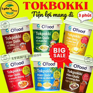   Có hỏa tốc HCM  BÁNH GẠO TOKBOKKI Hàn Quốc O'food hộp 105g tokpokki ăn liền Ofood du lịch bánh gạo phô mai bbq sốt 