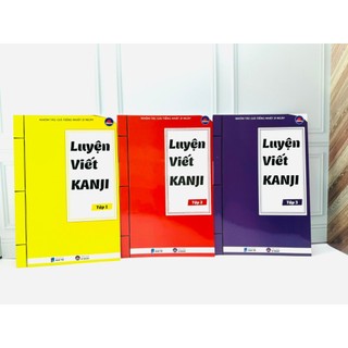 Tiếng Nhật 21 Ngày - Combo Luyện Viết Kanji Tập 1+2+3 (2500 chữ)