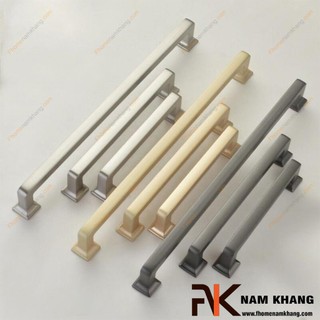 Tay nắm cửa tủ nội thất hiện đại NK404 (Màu Vàng Mờ và Màu Xám)