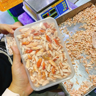 Thịt càng ghẹ bóc sẵn hộp 500gr