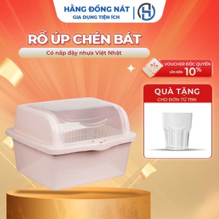  Rổ úp chén bát có nắp đậy nhựa Việt Nhật khay úp chén bát cho bé an toàn Hằng Đồng Nát 5568 