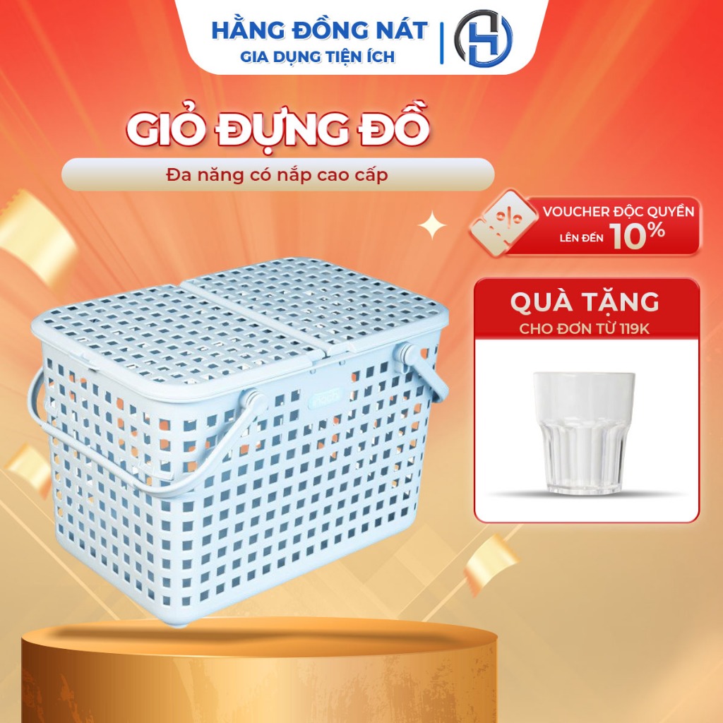 Giỏ đi sinh cho mẹ, đựng quần áo đồ chơi cho bé, đồ dùng gia đình an toàn, tiện dụng Hằng Đồng Nát 2608