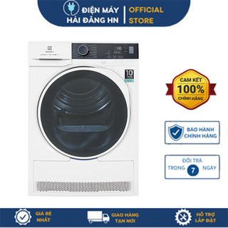 Máy sấy quân áo bơm nhiệt heat pump electrolux 8kg edh804h5wb model 2023