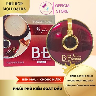 Phấn phủ BB Anfilian Mineral Pure Dual Power kiềm dầu, siêu lì mịn, che phủ cao