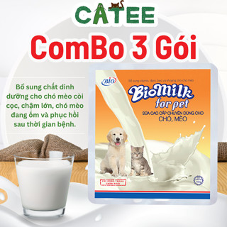    ComBo 3 Gói   Sữa Cho Chó Mèo Bio Milk Bổ Sung Dinh Dưỡng Cho Mèo Con 100g 