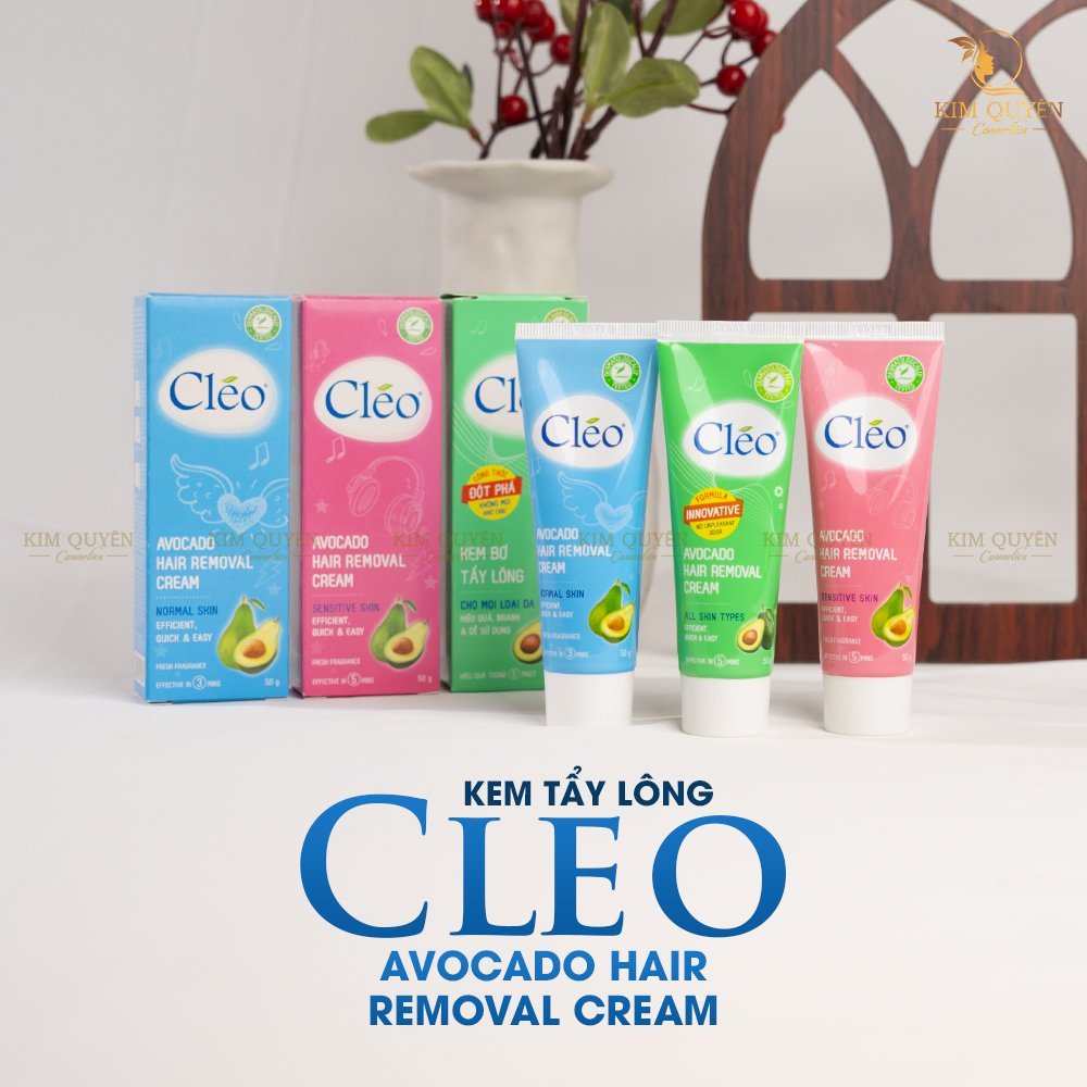 [Tặng tẩy tbc] Tẩy Lông Cleo 50g Avocado Hair Removal Cream