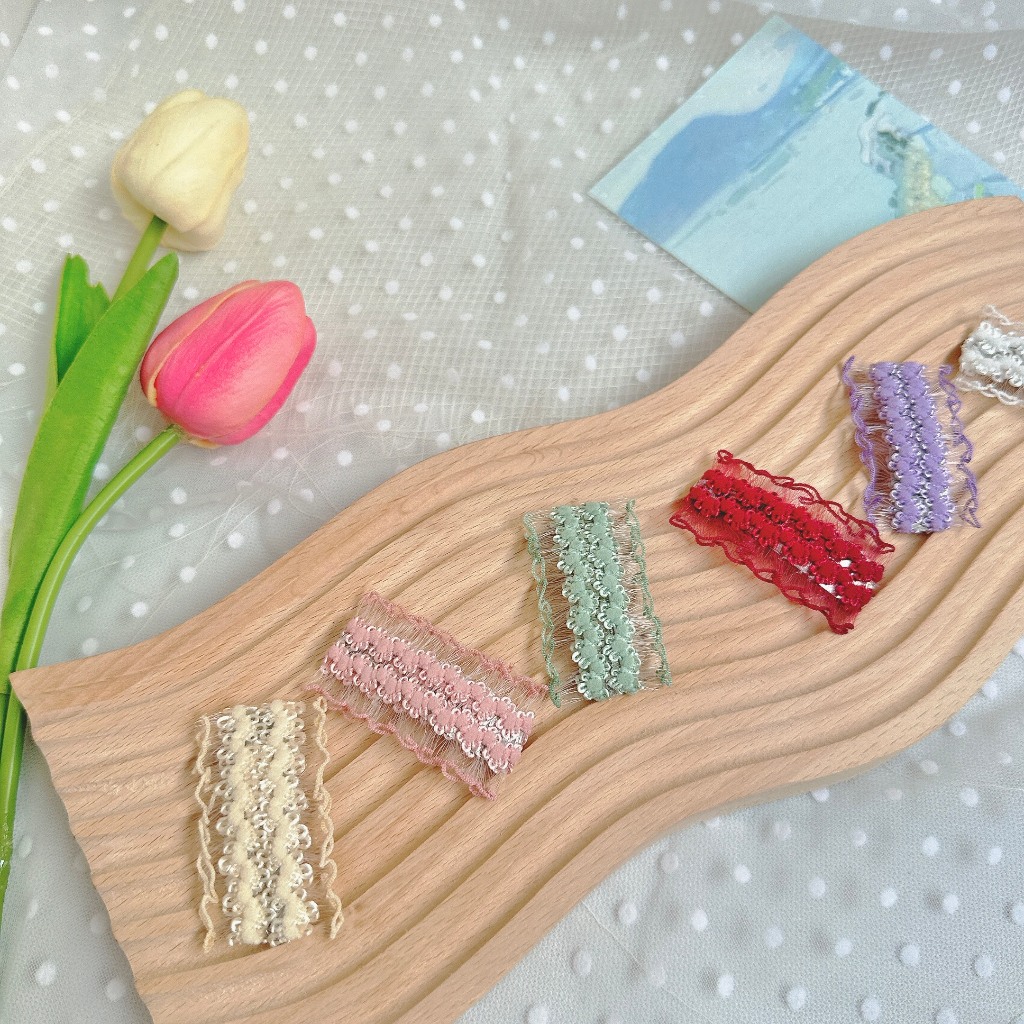 Kẹp nhún nhiều màu xinh xắn cho bé made by Cloudy's mami
