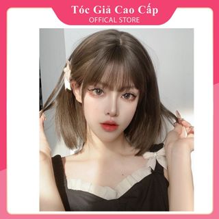 Tóc giả nữ ❤️FREESHIP❤️ Tóc nguyên đầu cúp ngang vai - mã 30303, tặng kèm wig