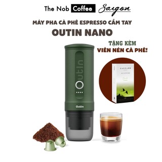 Máy pha cà phê Espresso cầm tay Outin Nano | Tặng kèm cà phê viên nén