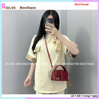 Áo thun tay lỡ dáng rộng bbr kèm gấu, chất vải cotton thoáng mát