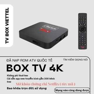 Androi tv box viettell cũ , cài rom ATV ngoài , tivi box viettel 360 xem tivi giải trí ram 2/8