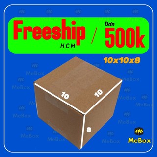 10x10x8 hộp carton gói hàng