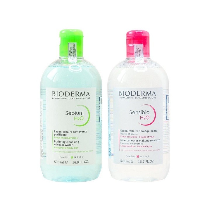 [CHÍNH HÃNG] Nước tẩy trang Bioderma làm sạch sâu, dịu nhẹ loại bỏ bụi bẩn, dầu nhờn dành cho mọi loại da loại 500ml | BigBuy360 - bigbuy360.vn