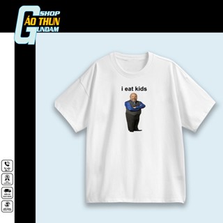 Áo thun local brand I eat kids | Áo oversize meme funny nam nữ unisex | Shop GUNDAM