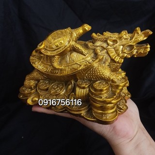 Long quy cõng vàng rùa đồng rồng cõng con bằng đồng, long quy phong thủy