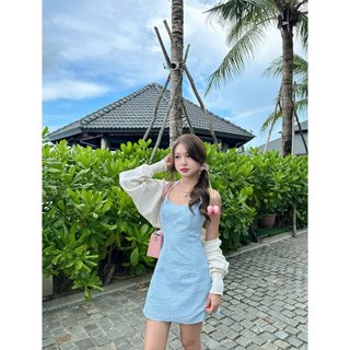 Đầm hở lưng dáng chữ A cổ vuông | MINZI DRESS | SECODEE